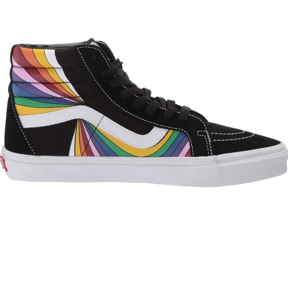 Vans Sk8-Hi Reissue Refract Multicolor Sneaker Unisex size W8.5 - Picture 2 of 5